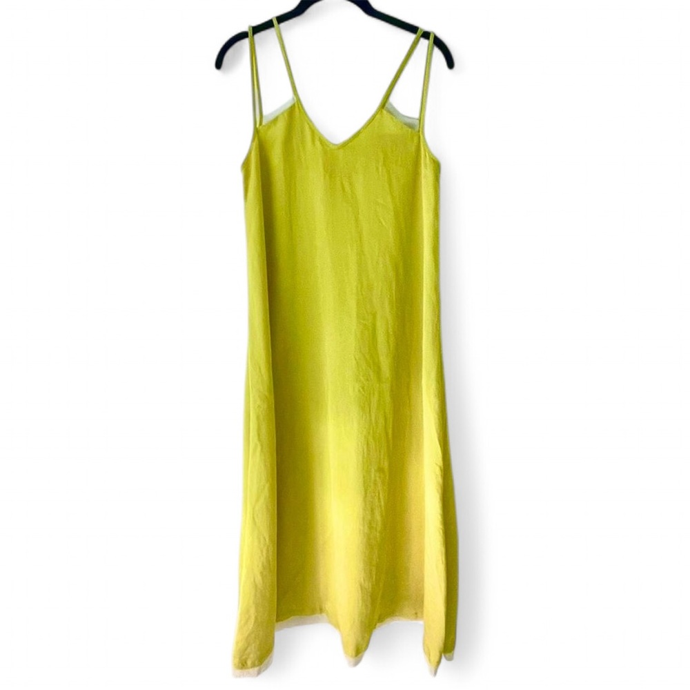 Citron Midi Slip Dress